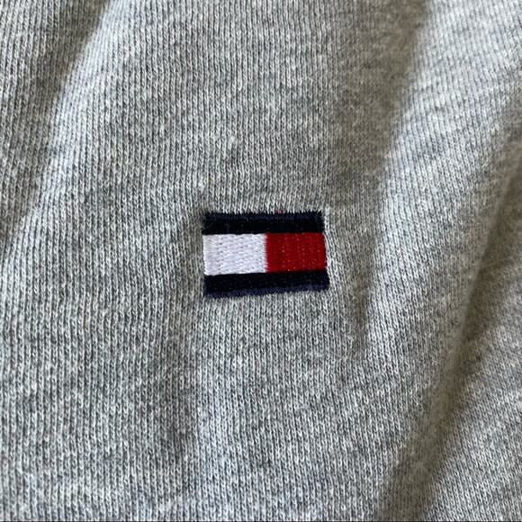 Tommy Hilfiger Y2K Flag Sweatshirt Embroidered Cotton Blend Gray XL GUC - Picture 9 of 10